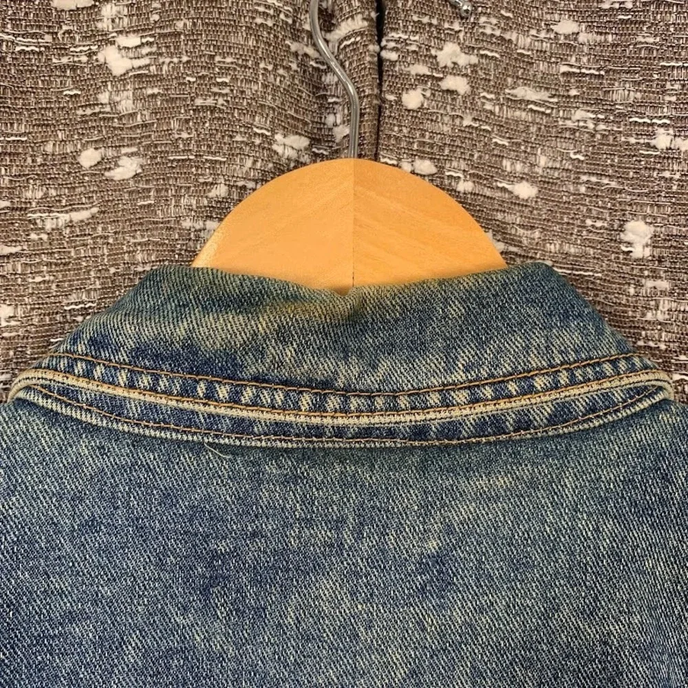 Vtg First Choice Nascar Cafe Smoky Mountains Embroidered Denim‎ Jacket Size XXL